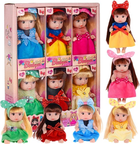 6pcs mini baby dolls realistic - 6pcs,
